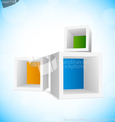 Image of Background with cubes