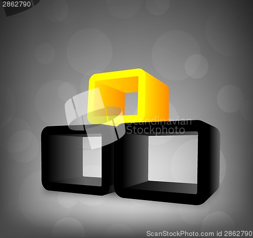 Image of Background with 3d elements