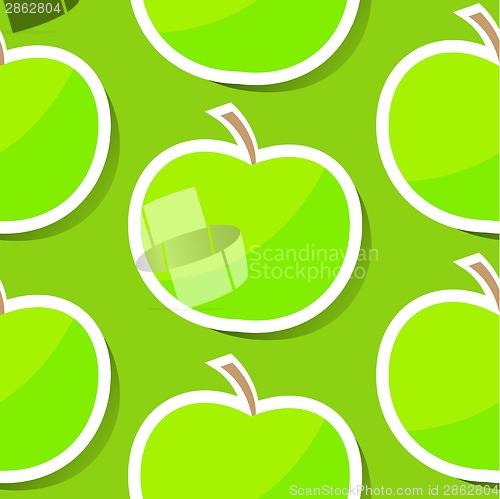 Image of Seamless background with apple