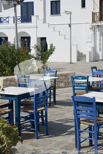 Image of typical greek island taverna