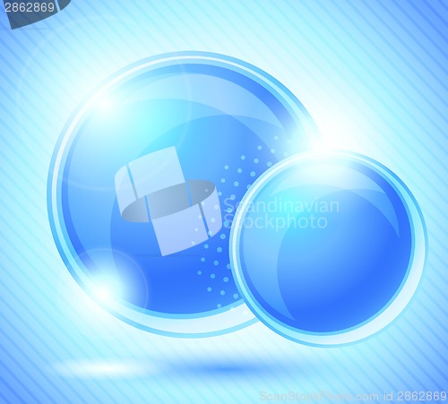 Image of Background with two blue circles