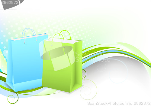 Image of Background with shopping bags