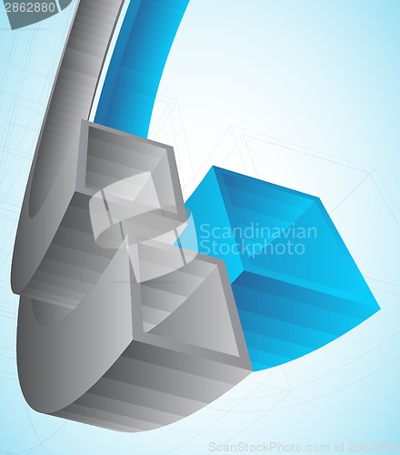 Image of Background with 3d element