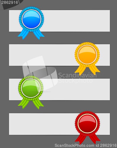 Image of Set of banners with label