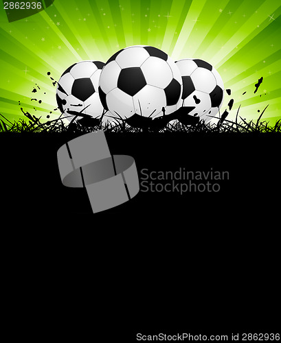 Image of Background with soccer balls
