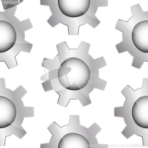 Image of Seamless background with gears