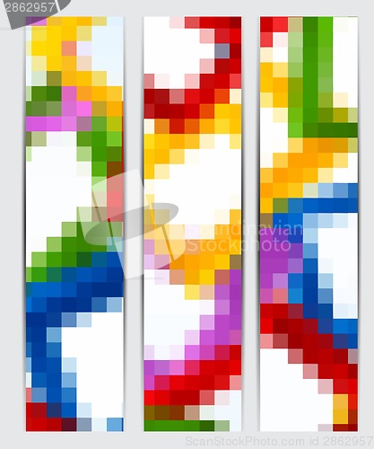 Image of Set of abstract banners