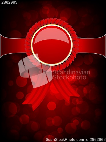 Image of Background with red label