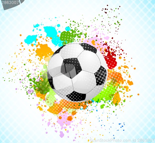 Image of Grunge background with ball