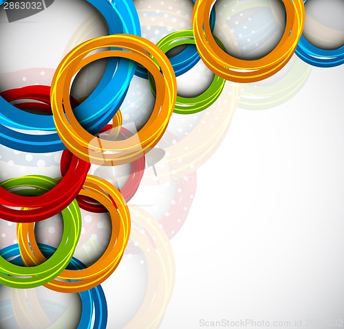 Image of Background with colorful circles and dots