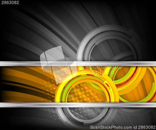 Image of Bright background with circles