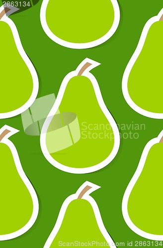 Image of Seamless background with pear