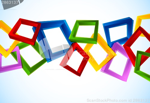 Image of Colorful background with squares