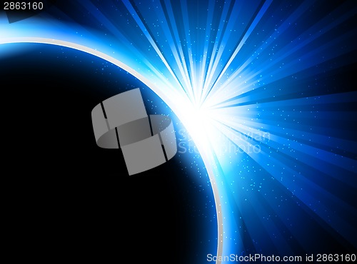 Image of Bright blue background