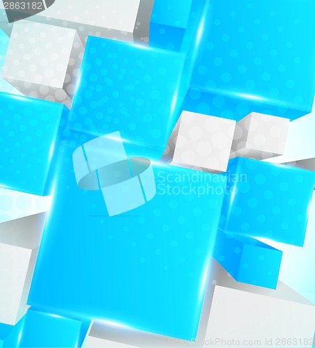 Image of Background wiht 3d cubes