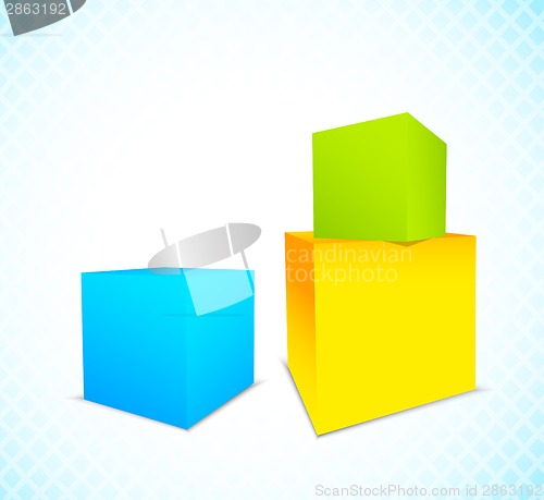 Image of Background with cubes