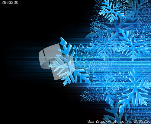 Image of Background with snowflakes