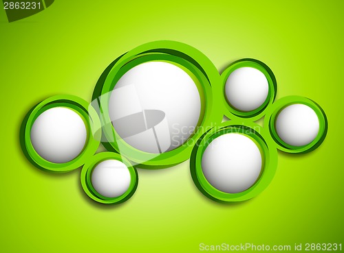 Image of Bright background with circles