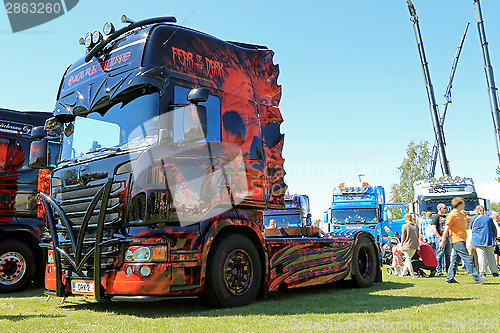 Image of The Fear of the Dark Scania Show Truck 