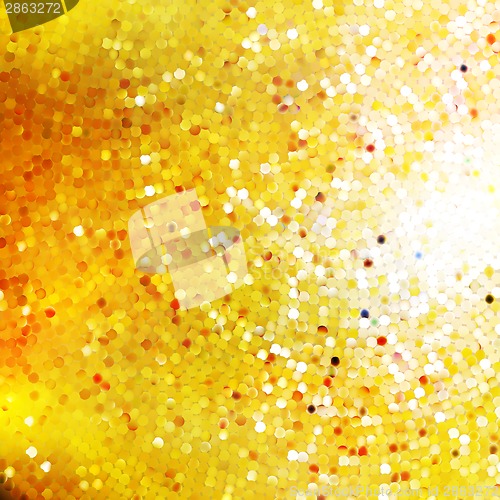 Image of Design on gold glittering background. EPS 10