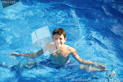 Image of Boy in the swimming pool