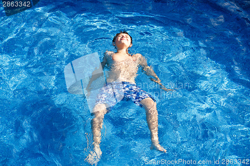 Image of Boy in the swimming pool