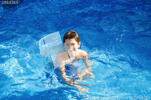 Image of Boy in the swimming pool