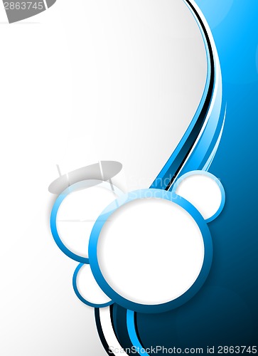 Image of Abstract tech background with circles