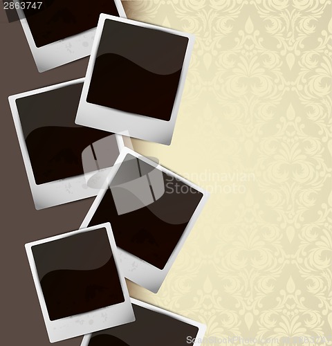 Image of Background with photo frames