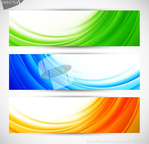 Image of Set of abstract banners