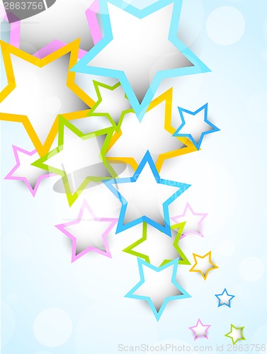 Image of Background with colorful stars
