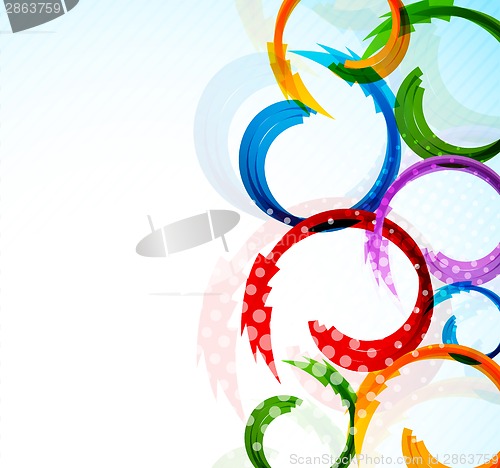 Image of Colorful background with arrows