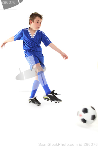 Image of Kicking a soccer ball