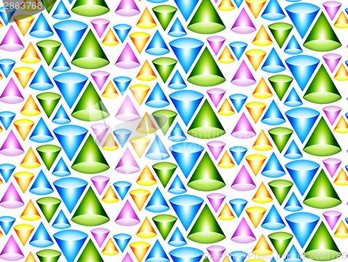 Image of Seamless background with cones