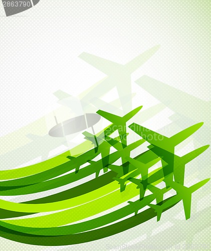 Image of Background with airplanes