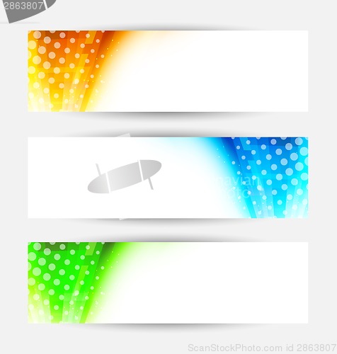 Image of Set of abstract banners