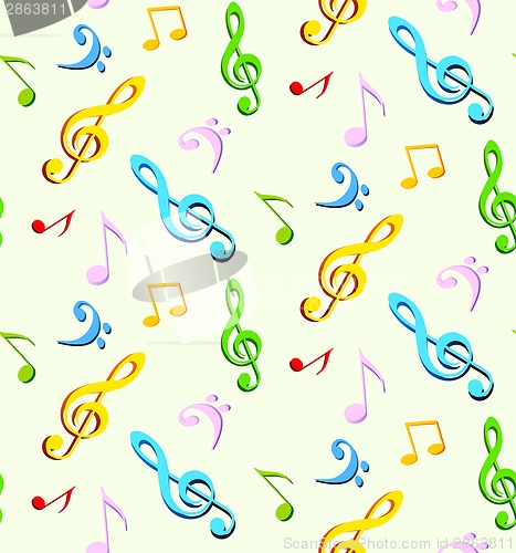 Image of Music seamless backgroun
