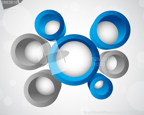 Image of Background with 3d circles