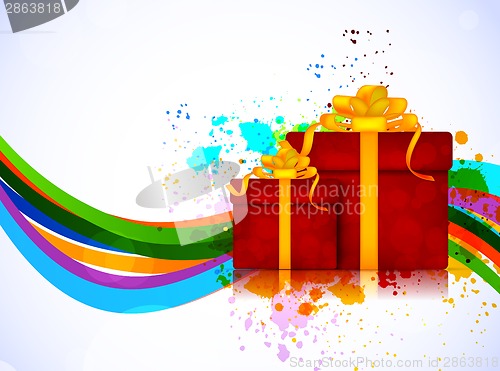 Image of Bright background with box
