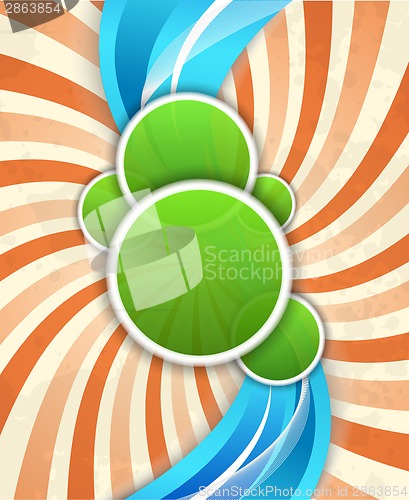 Image of Bright background with circles
