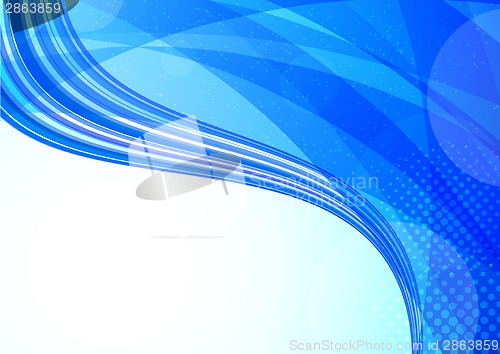 Image of Abstract tech blue background