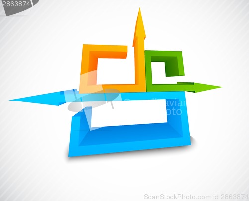 Image of Abstract background with 3d element