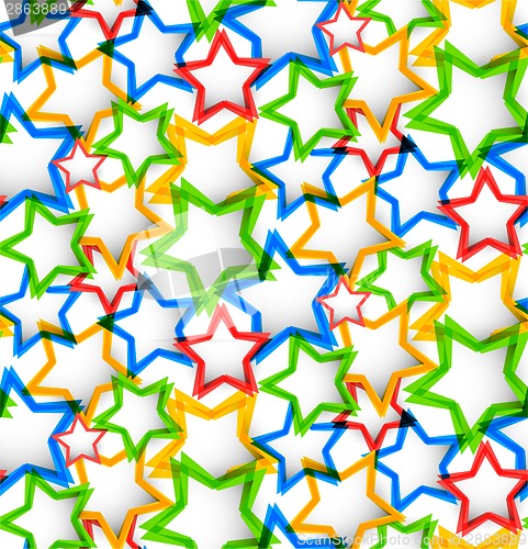 Image of Seamless pattern with stars