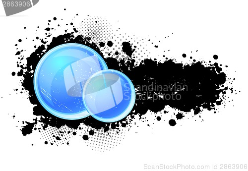 Image of Grunge background with circles