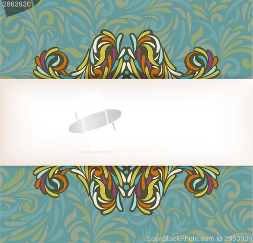 Image of Abstract floral card