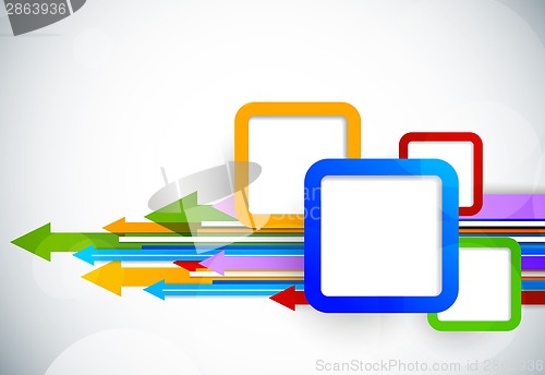 Image of Background with arrows and squares