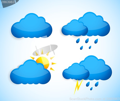Image of Set of weather icons