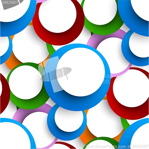 Image of Abstract seamless backgorund with circles