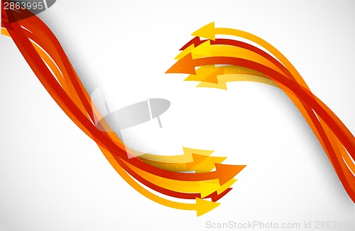 Image of Background with orange arrows