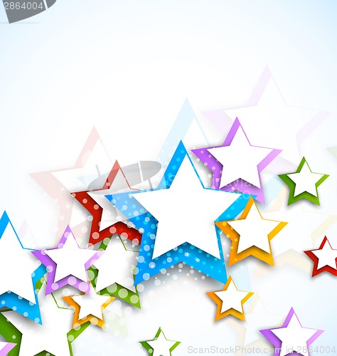 Image of Background with colorful stars